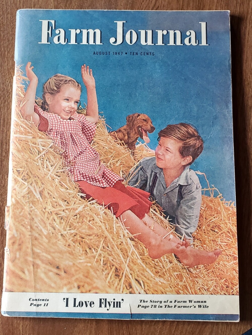 Farm Journal Magazine August 1947  110 Pages Color & Black & White